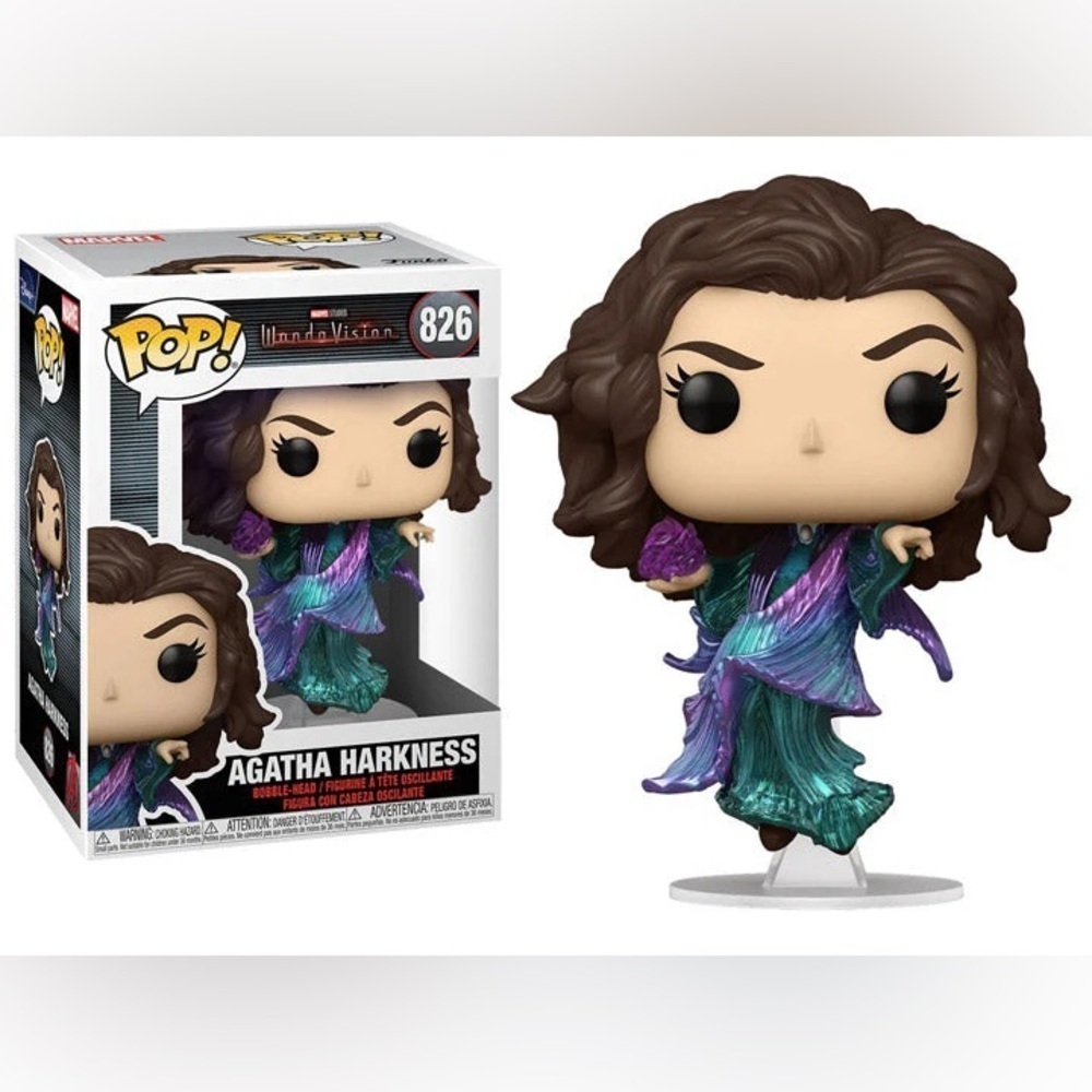 NIB Agatha Harkness Marvel Wanda Vision Funko Pop! #826 With Case